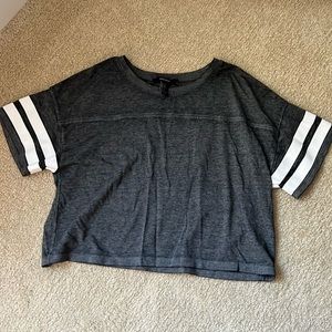Forever 21 Crop Top Grey Small